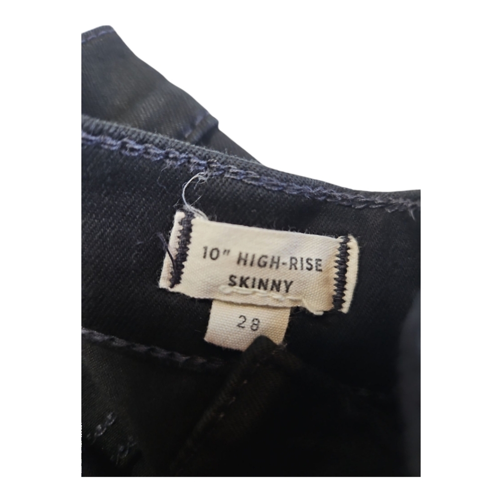 Madewell Jean Black 10" High-Rise Skinny Stretch Denim Size 28 - Picture 8 of 13
